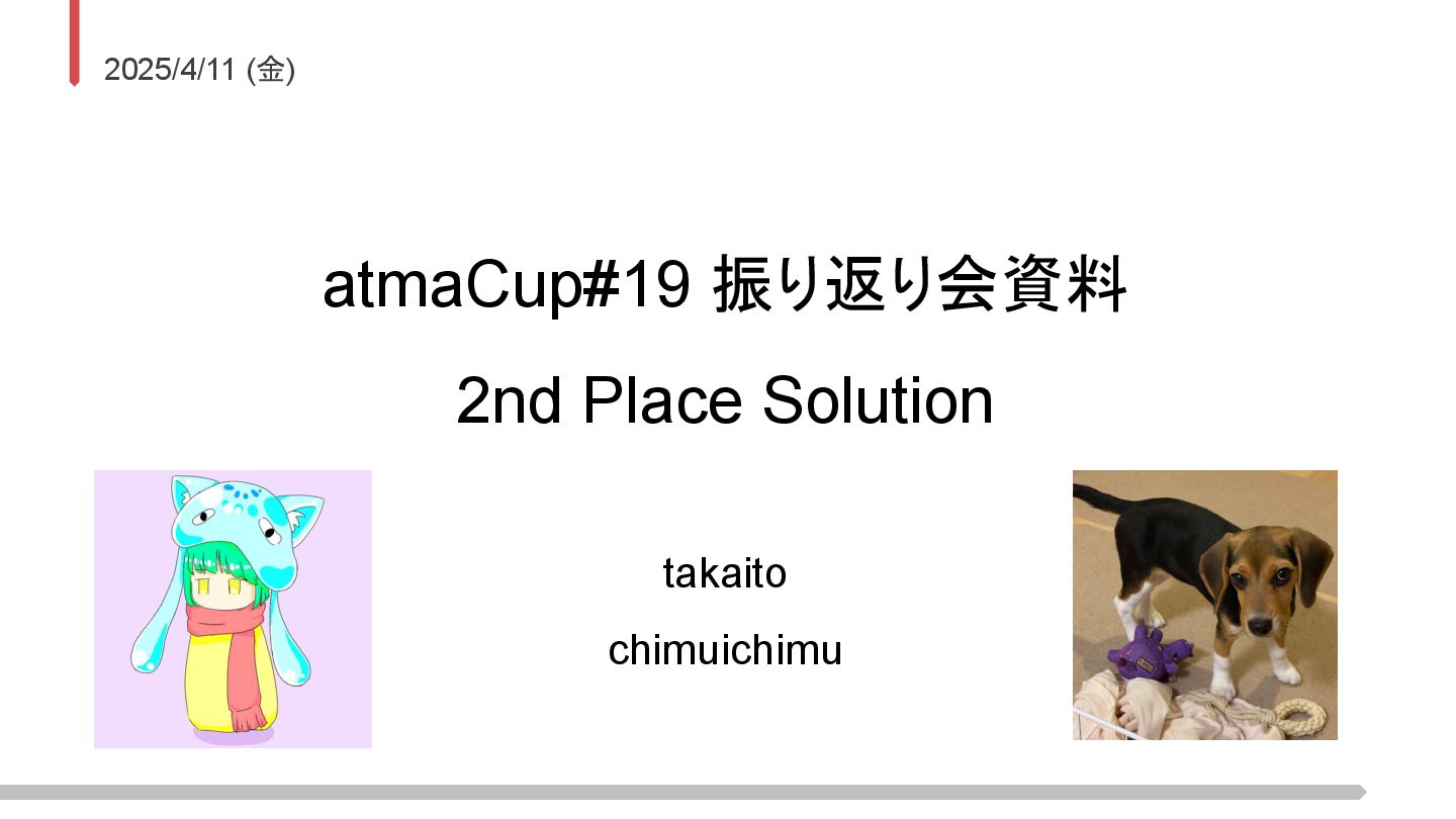 atmaCup#19 2nd Place Solution